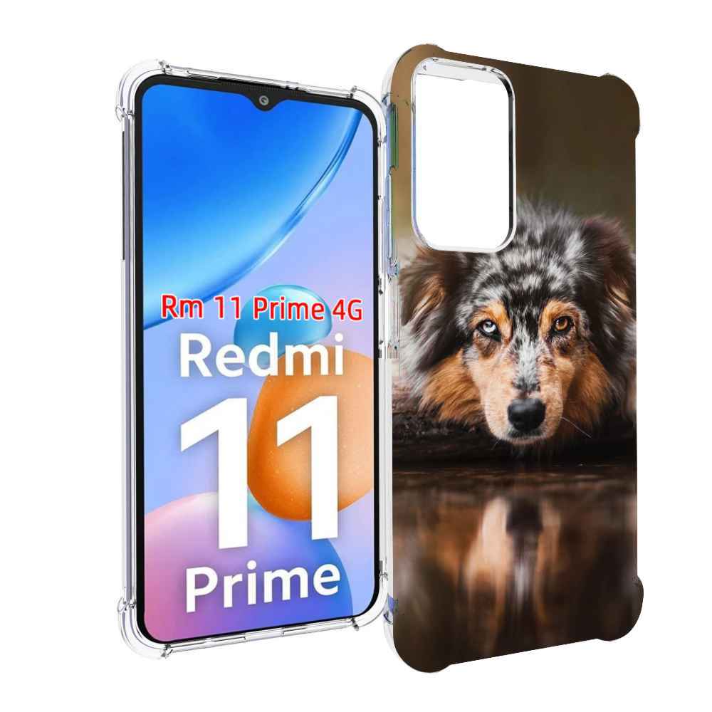

Чехол MyPads австралииская овчарка для Xiaomi Redmi 11 Prime 4G, Прозрачный, Tocco