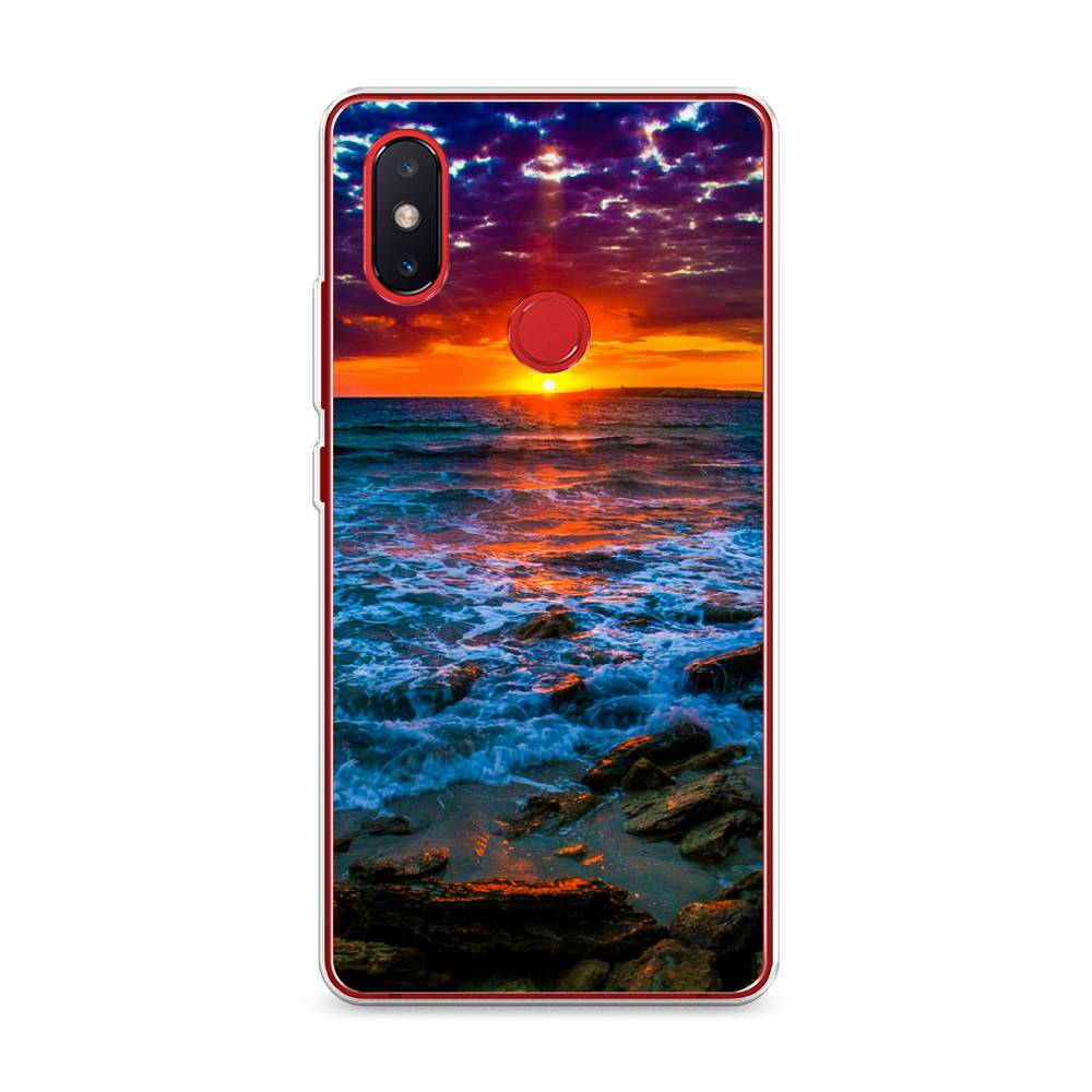 

Чехол на Xiaomi Mi 8 SE "Закат 1", Оранжевый;синий, 33750-2