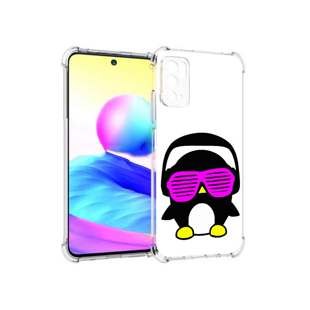 

Чехол MyPads Tocco для Xiaomi Poco M3 Pro пингвин, Прозрачный, Tocco