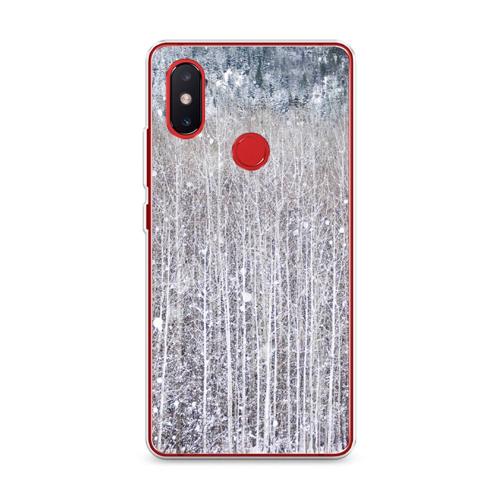 

Чехол на Xiaomi Mi 8 SE "Снежный лес", Бежевый;серый;белый, 33750-5