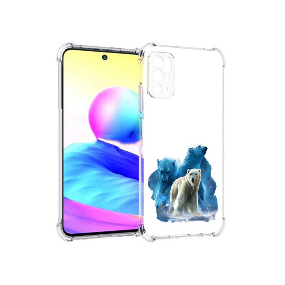 

Чехол MyPads Tocco для Xiaomi Poco M3 Pro полярный медведь, Прозрачный, Tocco