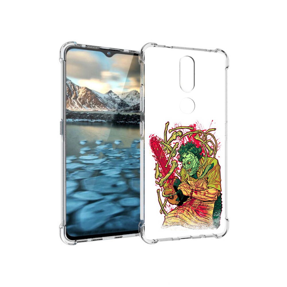 

Чехол MyPads Tocco для Nokia 2.4 яркий мясник (PT227049.107.711), Прозрачный, Tocco