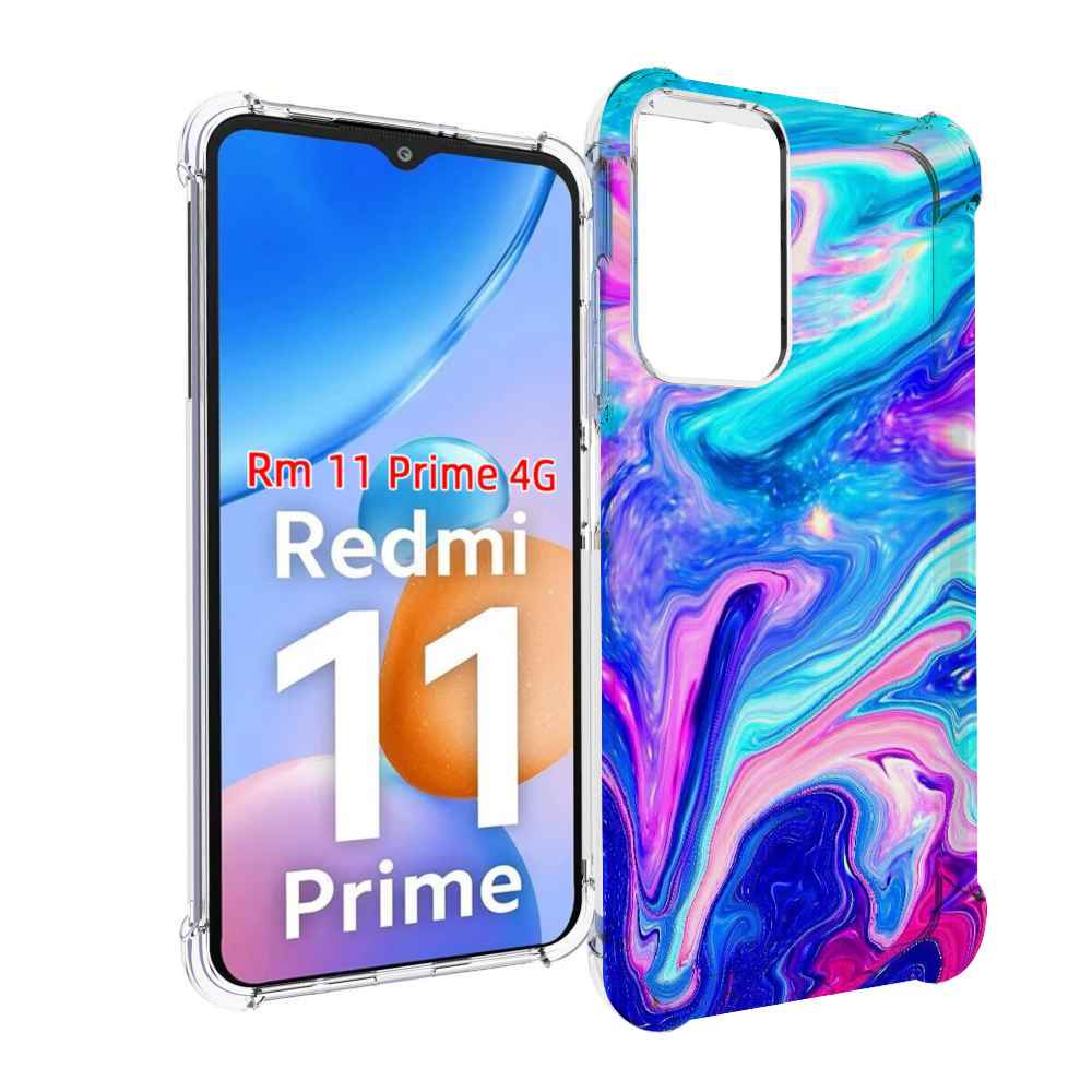 

Чехол MyPads акварельные-краски для Xiaomi Redmi 11 Prime 4G, Прозрачный, Tocco