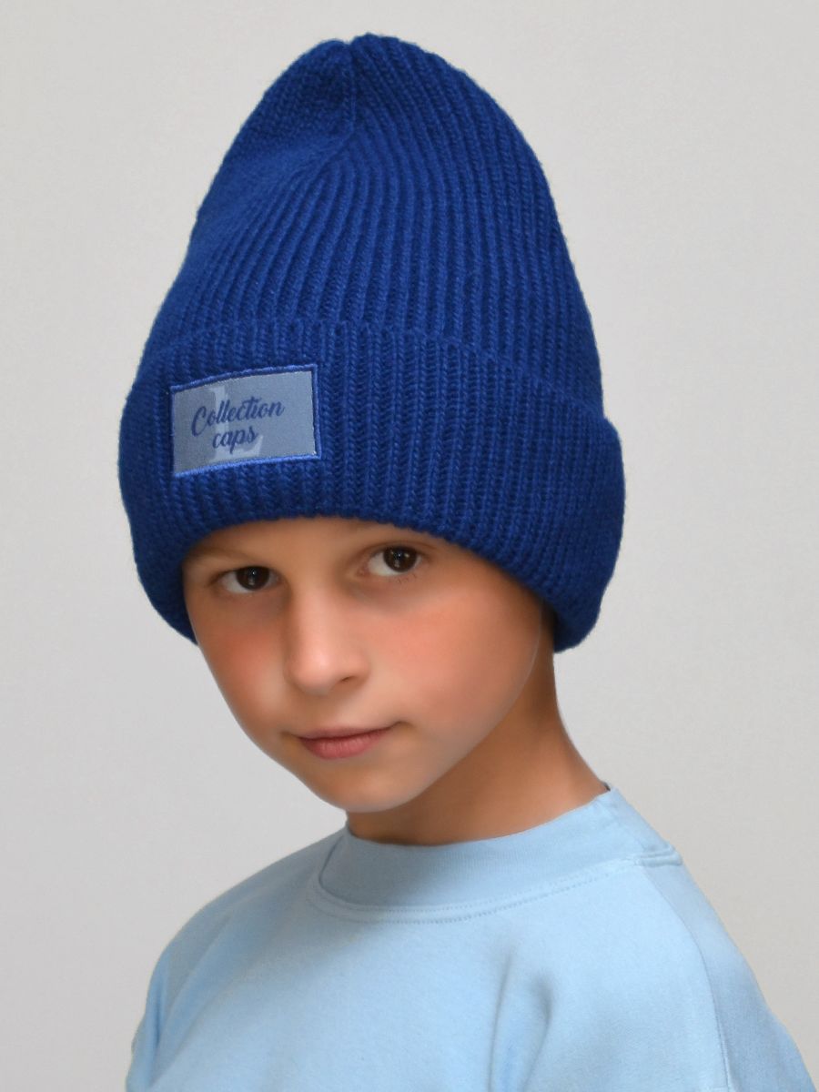 фото Шапка детская для мальчиков lanacaps 31545009 цвет синий размер 56-58