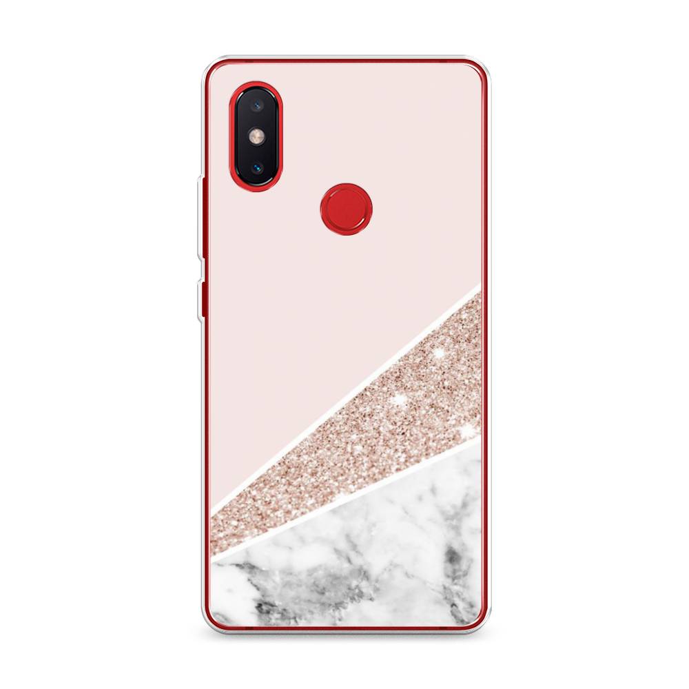 

Чехол на Xiaomi Mi 8 SE "Блестящий розовый мрамор", 33750-3