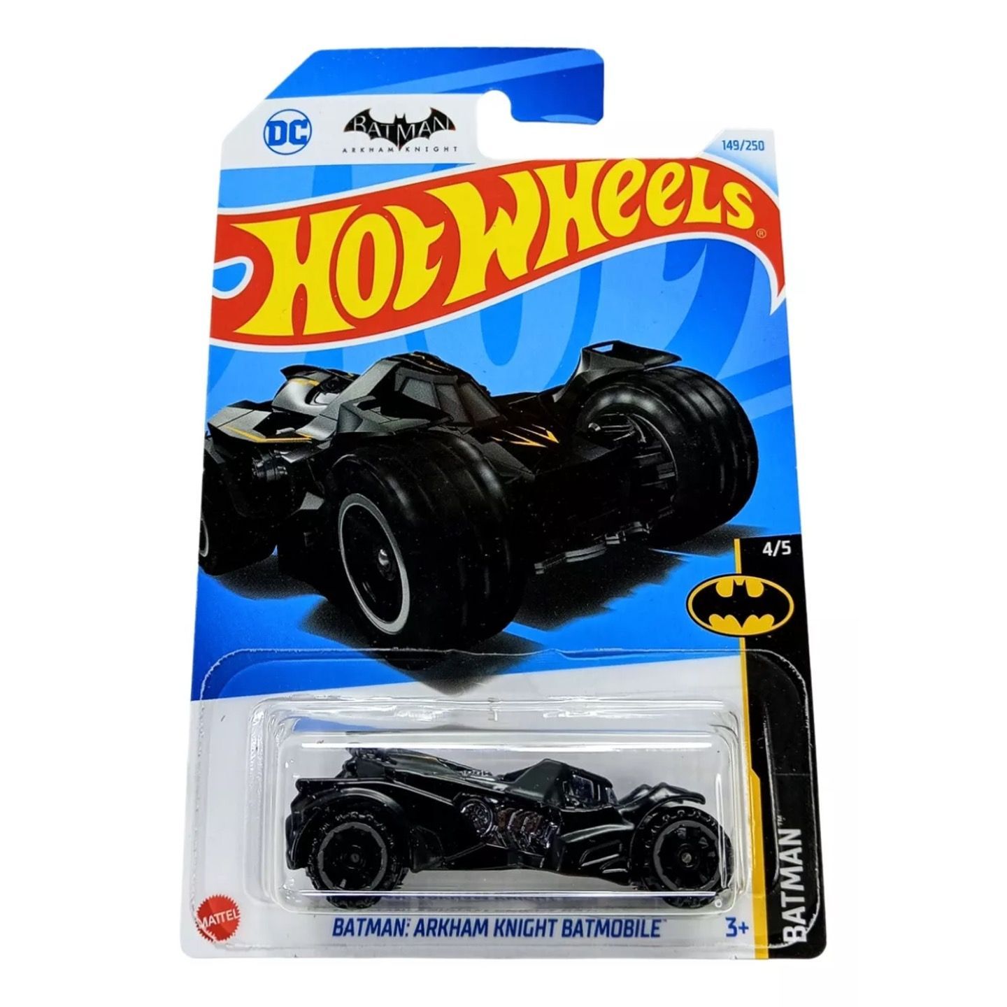

Машинка металлическая HTB22 Hot Wheels коллекционная Batman Arkham Knight Batmobile, Черный;серебристый, HW-metall-all