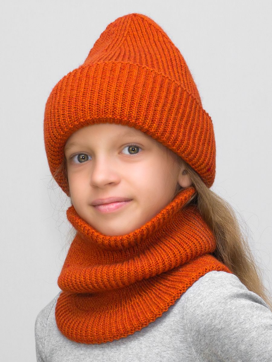 Комплект детский для девочек LanaCaps 12945927 цвет оранжевый размер 56-58