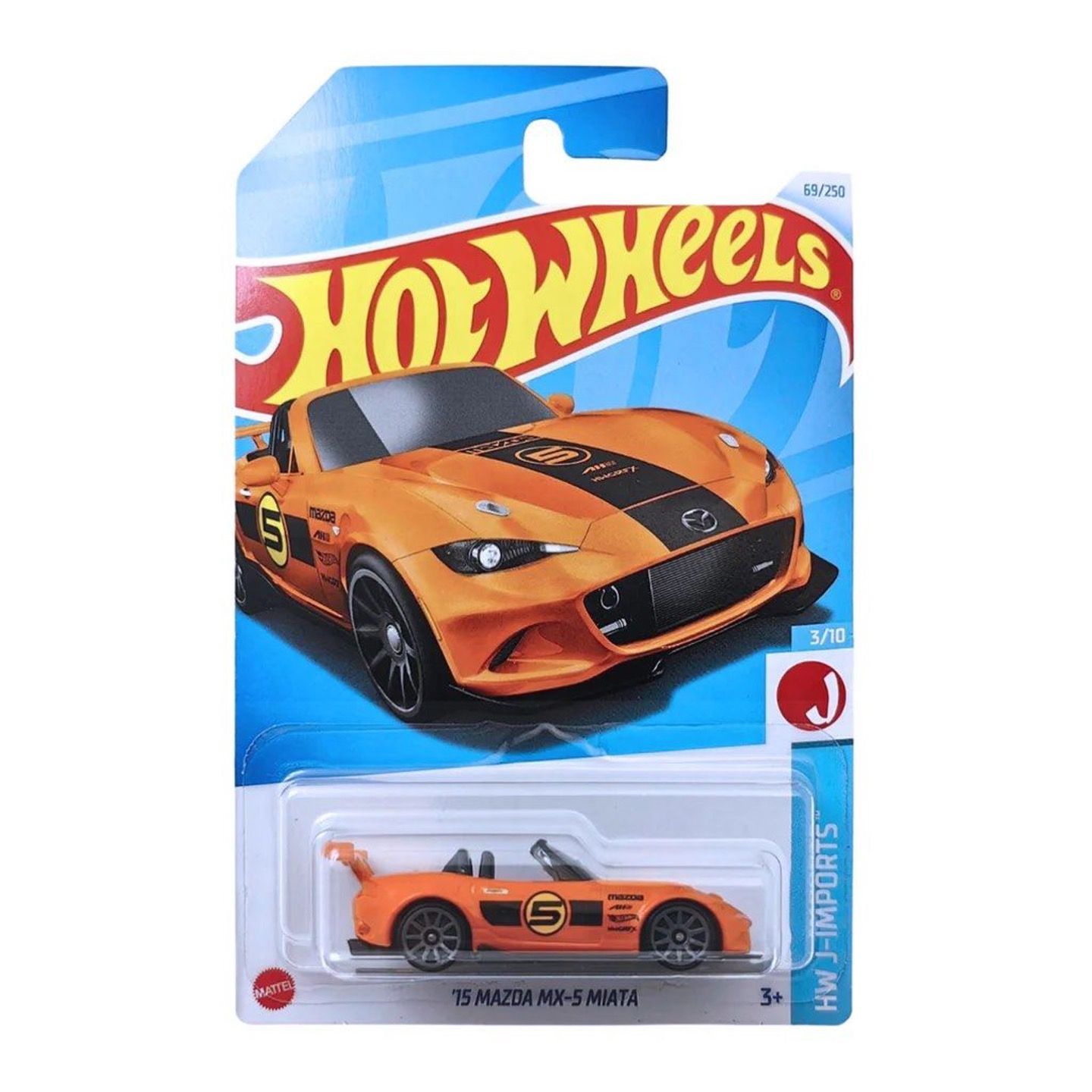 

Машинка металлическая HTD22 Hot Wheels коллекционная 15 Mazda MX-5 Miata, Оранжевый;желтый;серый, HW-metall-all