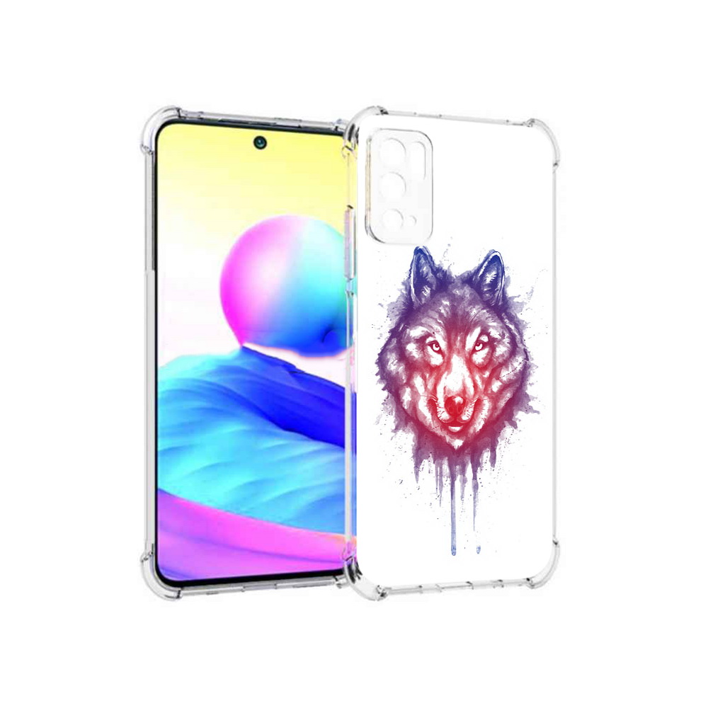 

Чехол MyPads Tocco для Xiaomi Poco M3 Pro пушистый волк, Прозрачный, Tocco