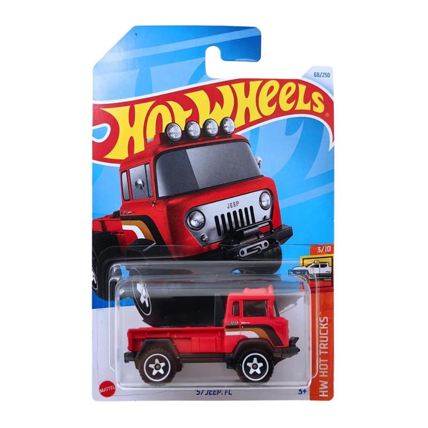 

Машинка металлическая HTD21 Hot Wheels коллекционная 57 Jeep FC, Красный;черный;белый, HW-metall-all