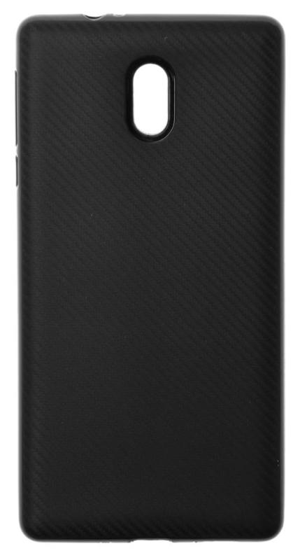 

Чехол силиконовый для Nokia 3 Carbon Fiber TPU Case (Черный)