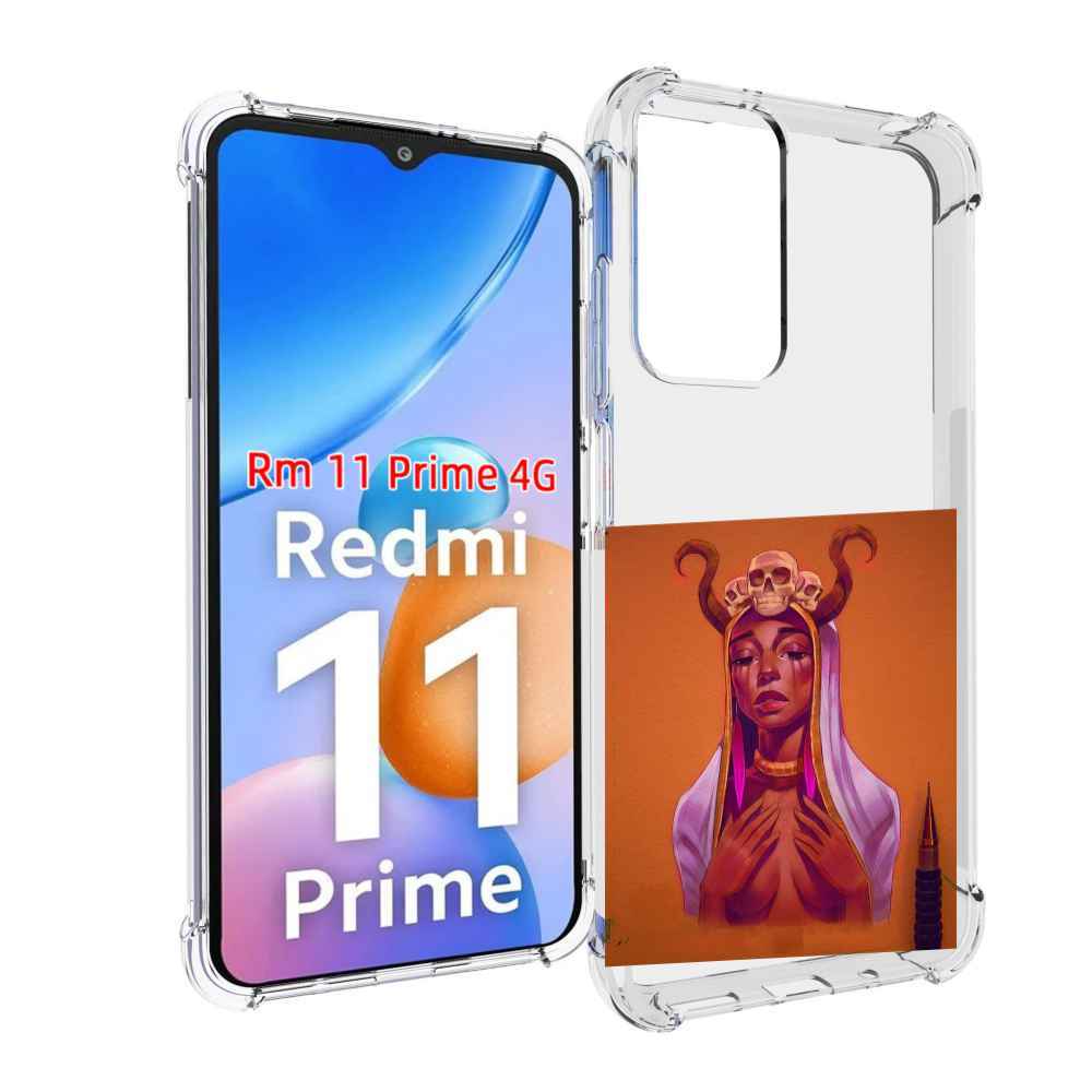 

Чехол MyPads античная-девушка для Xiaomi Redmi 11 Prime 4G, Прозрачный, Tocco