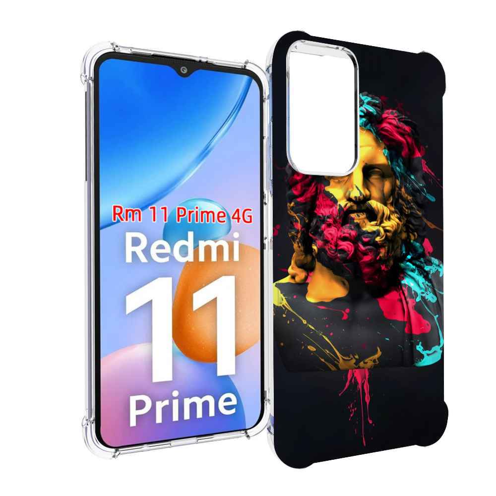 

Чехол MyPads арт-статуя-краски для Xiaomi Redmi 11 Prime 4G, Прозрачный, Tocco
