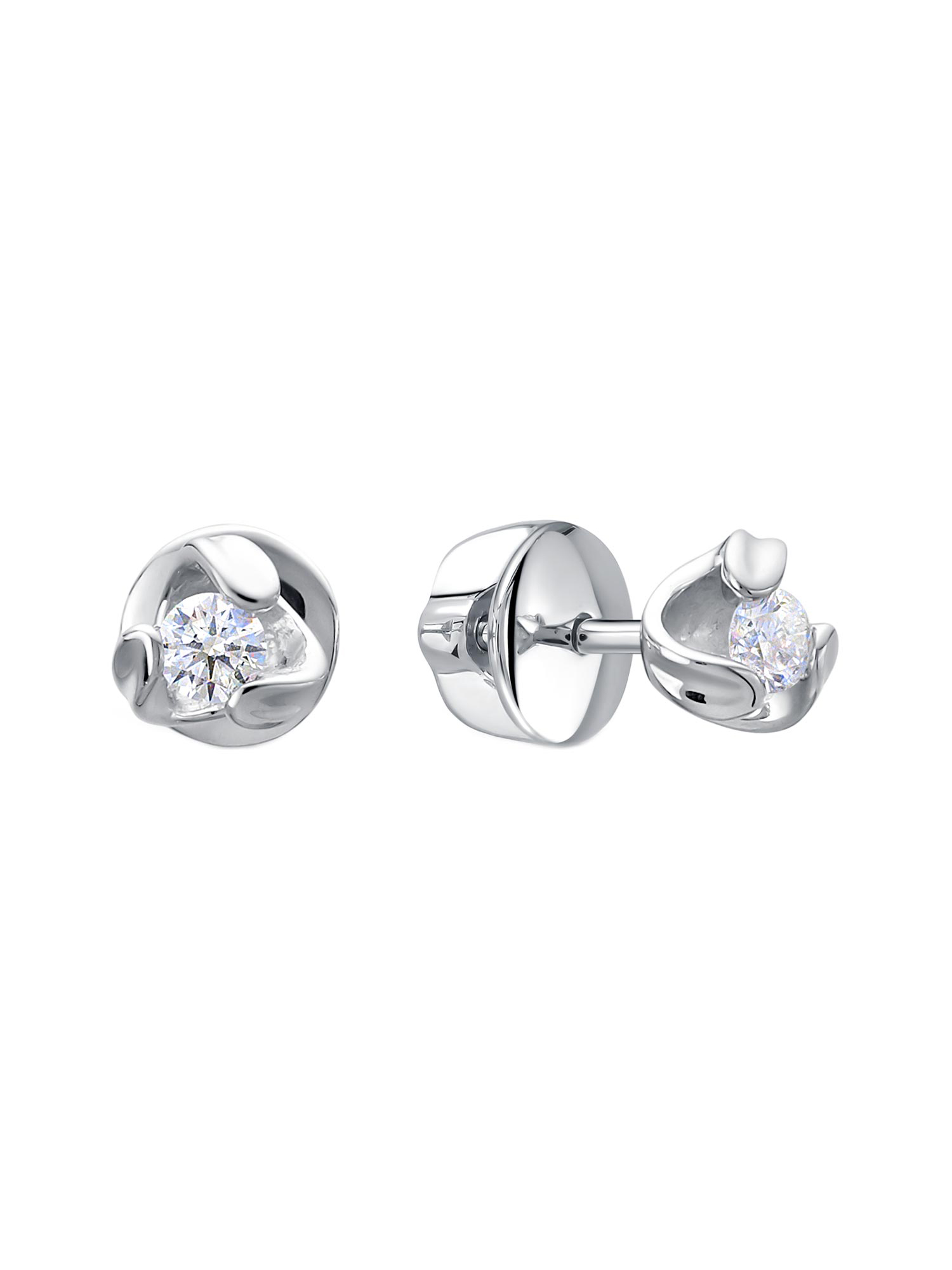 

Серьги из белого золота с бриллиантами Azamant jewelry 05-02-030, 05-02-030