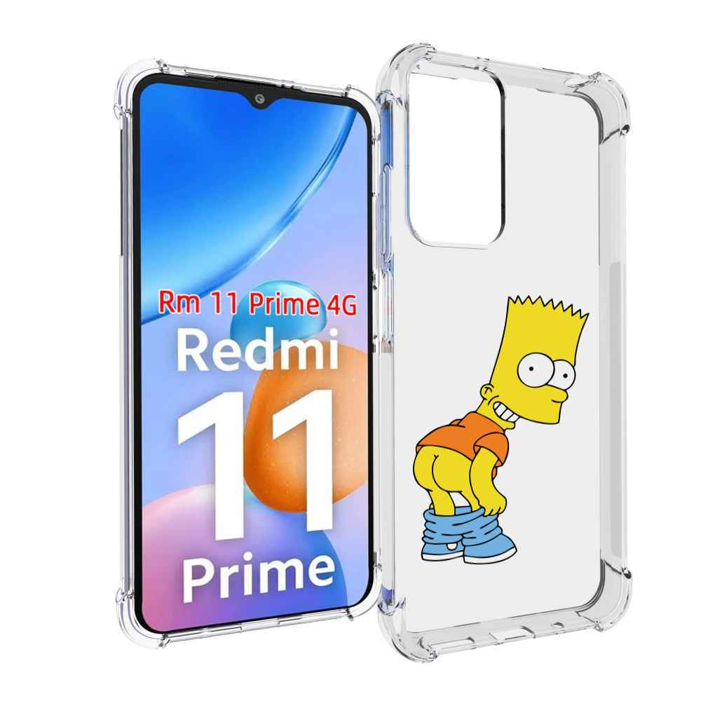 

Чехол MyPads барт-симпсон-довольный для Xiaomi Redmi 11 Prime 4G, Прозрачный, Tocco