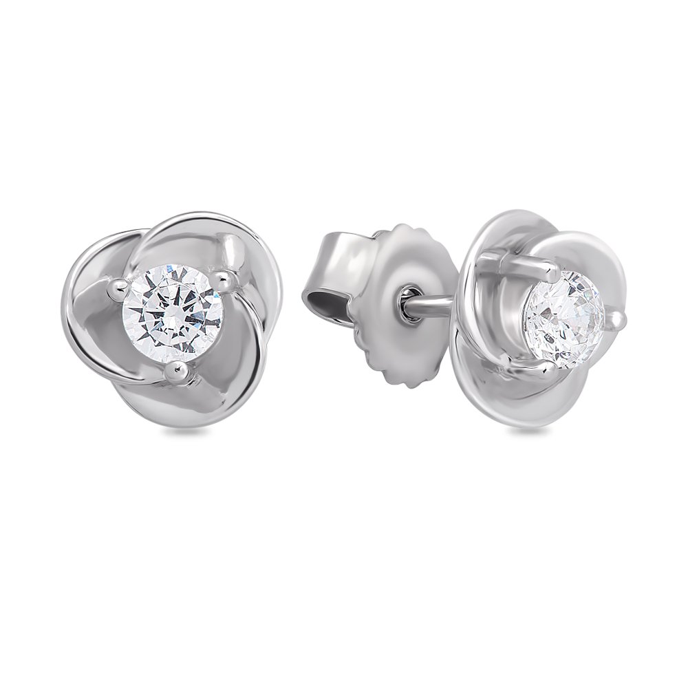 

Серьги из серебра с цирконом 585Gold 702005936, 702005936