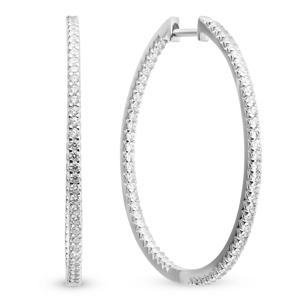 

Серьги из серебра с цирконом 585Gold 702005937, 702005937