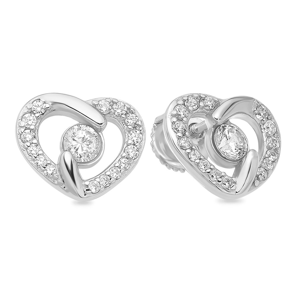 

Серьги из серебра с цирконом 585Gold 702007324, 702007324