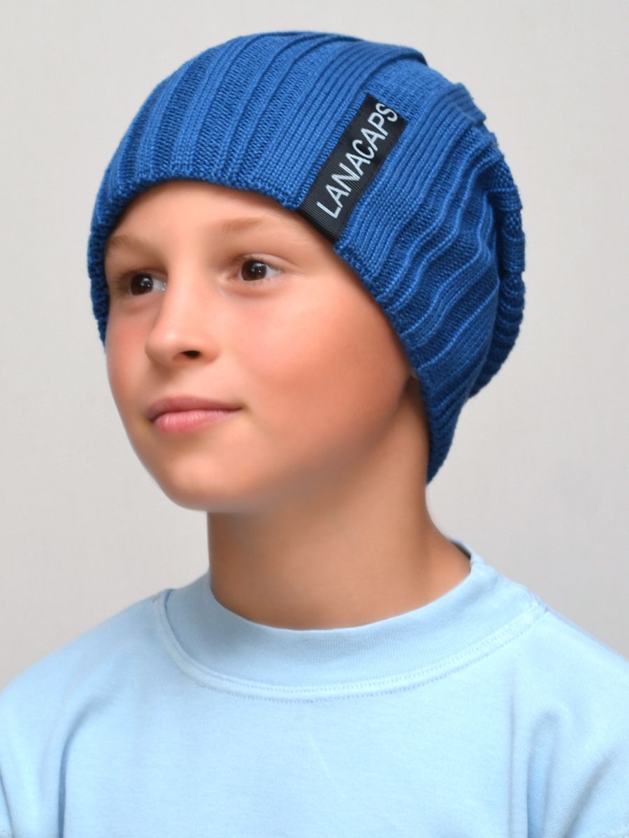 фото Шапка детская для мальчиков lanacaps 31345608 цвет синий размер 54-56