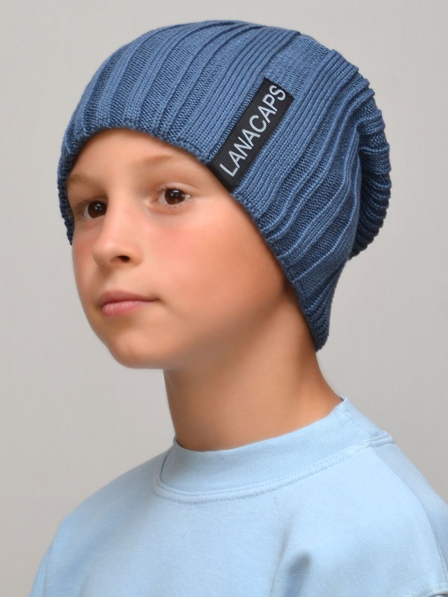 фото Шапка детская для мальчиков lanacaps 31345611 цвет синий размер 54-56