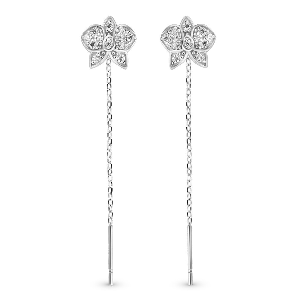 

Серьги из серебра с цирконом 585Gold 702005957, 702005957