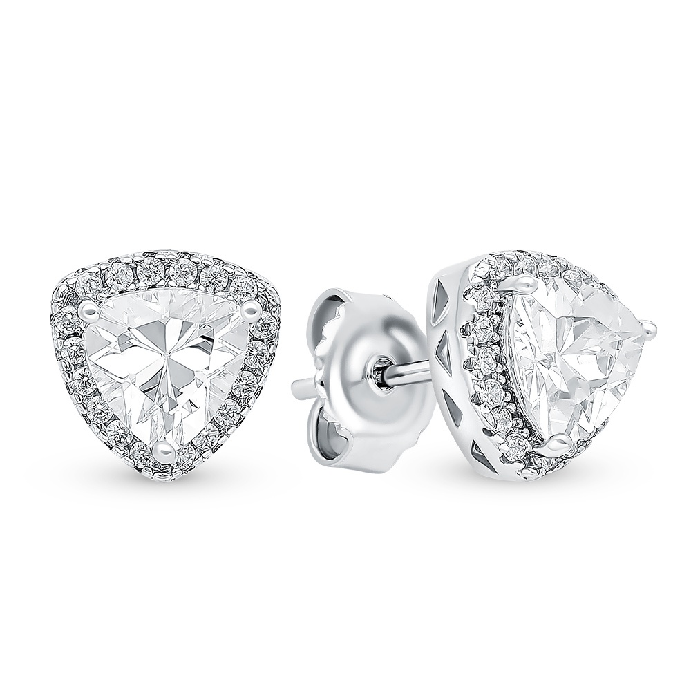 

Серьги из серебра с цирконом 585Gold 702005939, 702005939