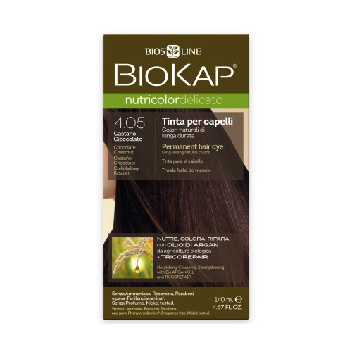 Краска для волос BioKap Delicato шоколадный каштан 4.05 140 мл