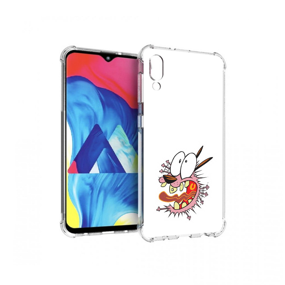 

Чехол MyPads Tocco для Samsung Galaxy M10 испуганный бобик (PT128878.532.381), Прозрачный, Tocco