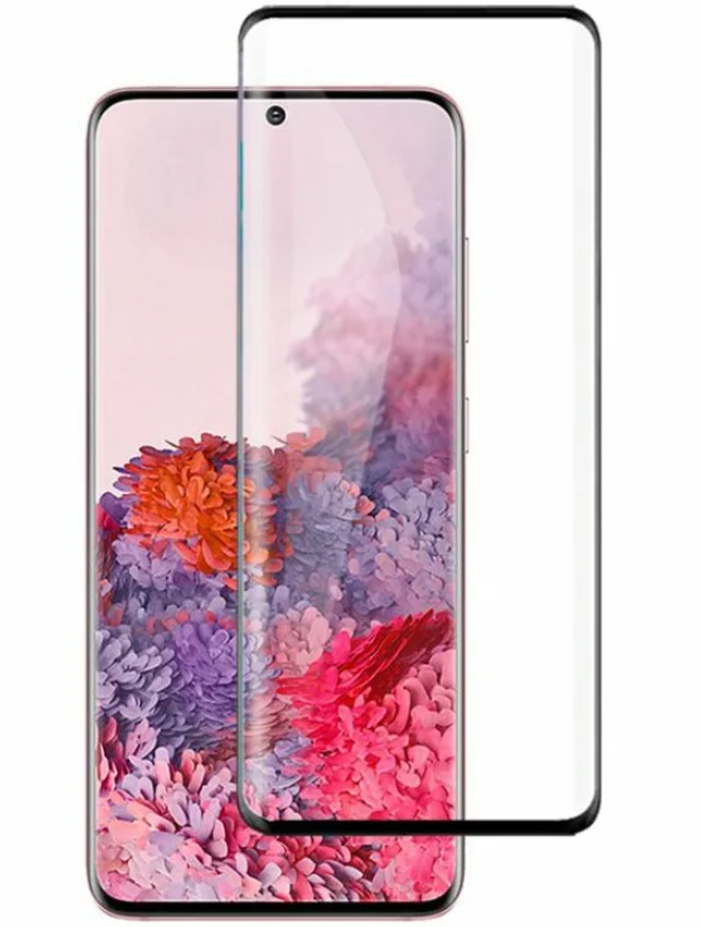 

Защитное стекло на Samsung Galaxy S20 /S11E/S11 Lite, проклейка по краю, черное, X-CASE