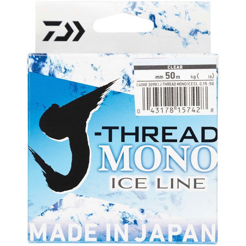 

Леска DAIWA зимняя J-Thread mono Ice Line 50м 0,06мм, Прозрачный, 40003085