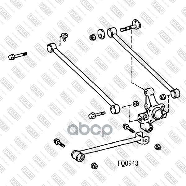 

FIXAR FQ0948 Рычаг подвески задний нижний () 1шт