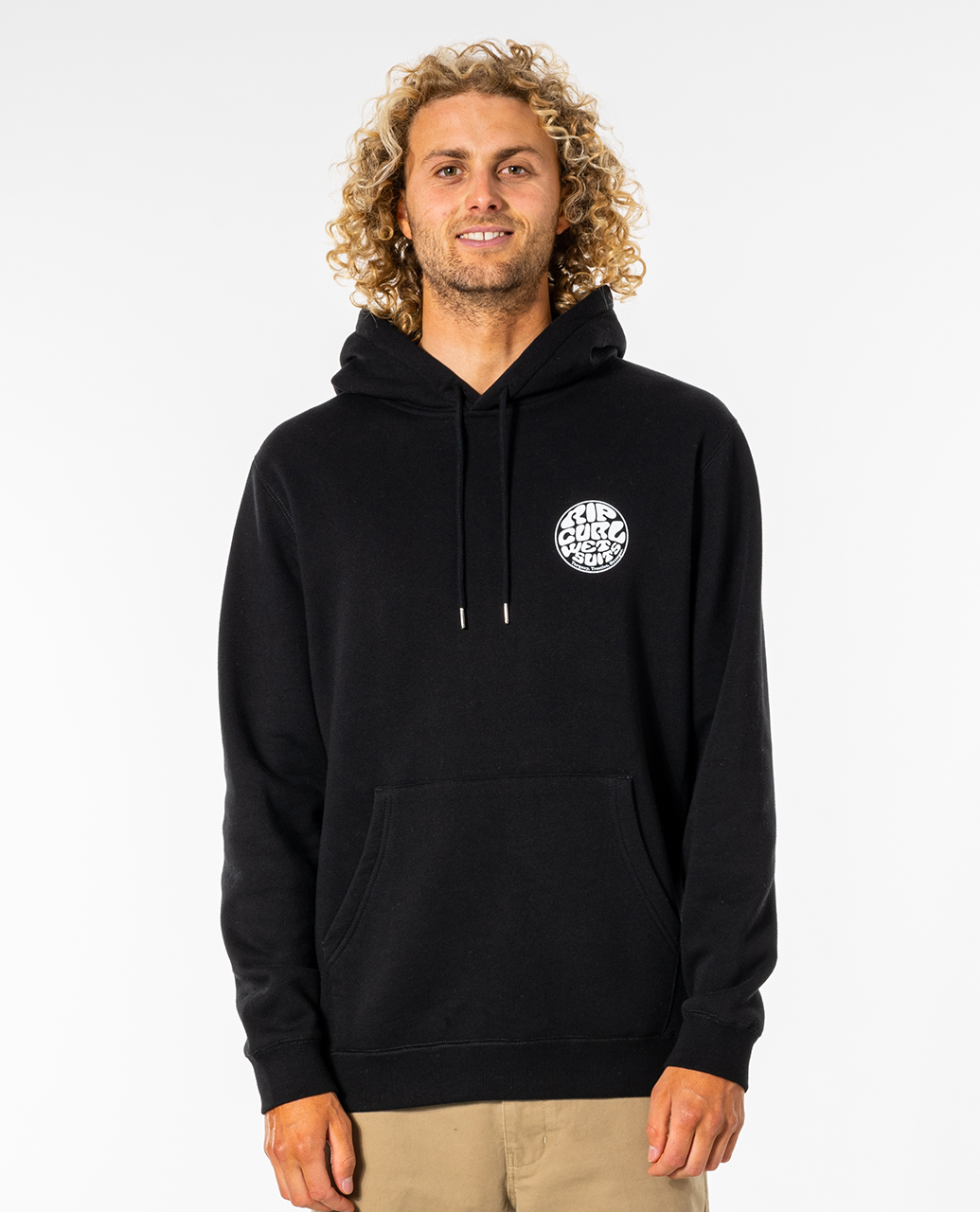 

Худи мужское Rip Curl WETSUIT ICON HOOD черное S, WETSUIT ICON HOOD
