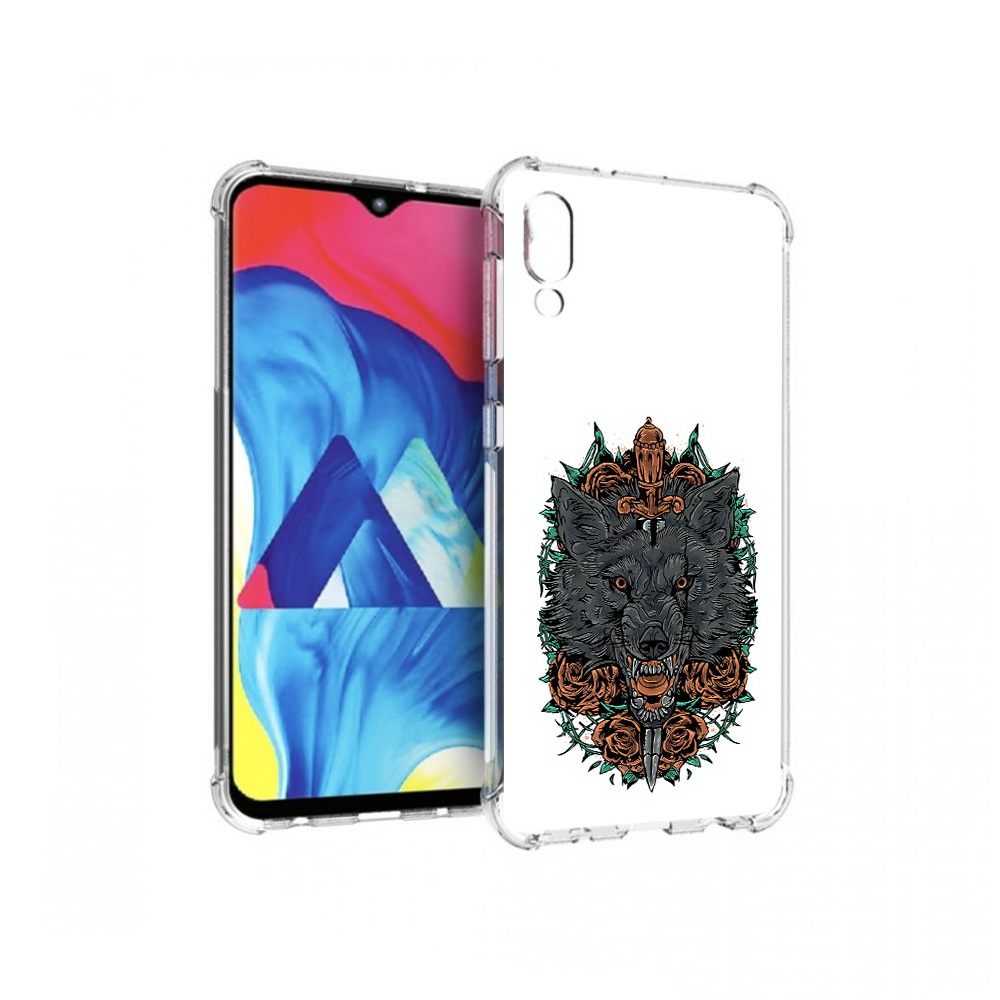 

Чехол MyPads Tocco для Samsung Galaxy M10 красивый злой волк (PT128878.532.409), Прозрачный, Tocco