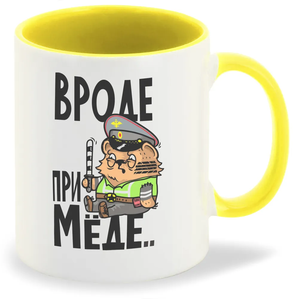 

Кружка CoolPodarok Прикол Вроде при меде