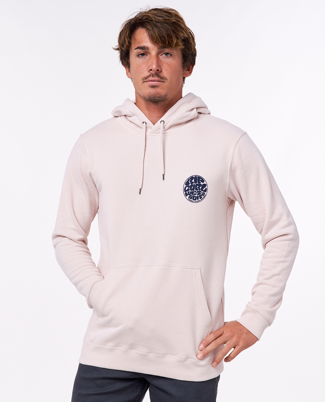 

Худи мужское Rip Curl WETSUIT ICON HOOD розовое L, WETSUIT ICON HOOD