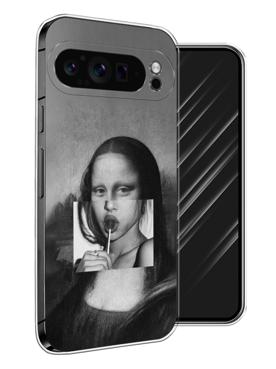 

Чехол Awog на Google Pixel 9 Pro "Mona Lisa sucking lollipop", Серый, 272050-1
