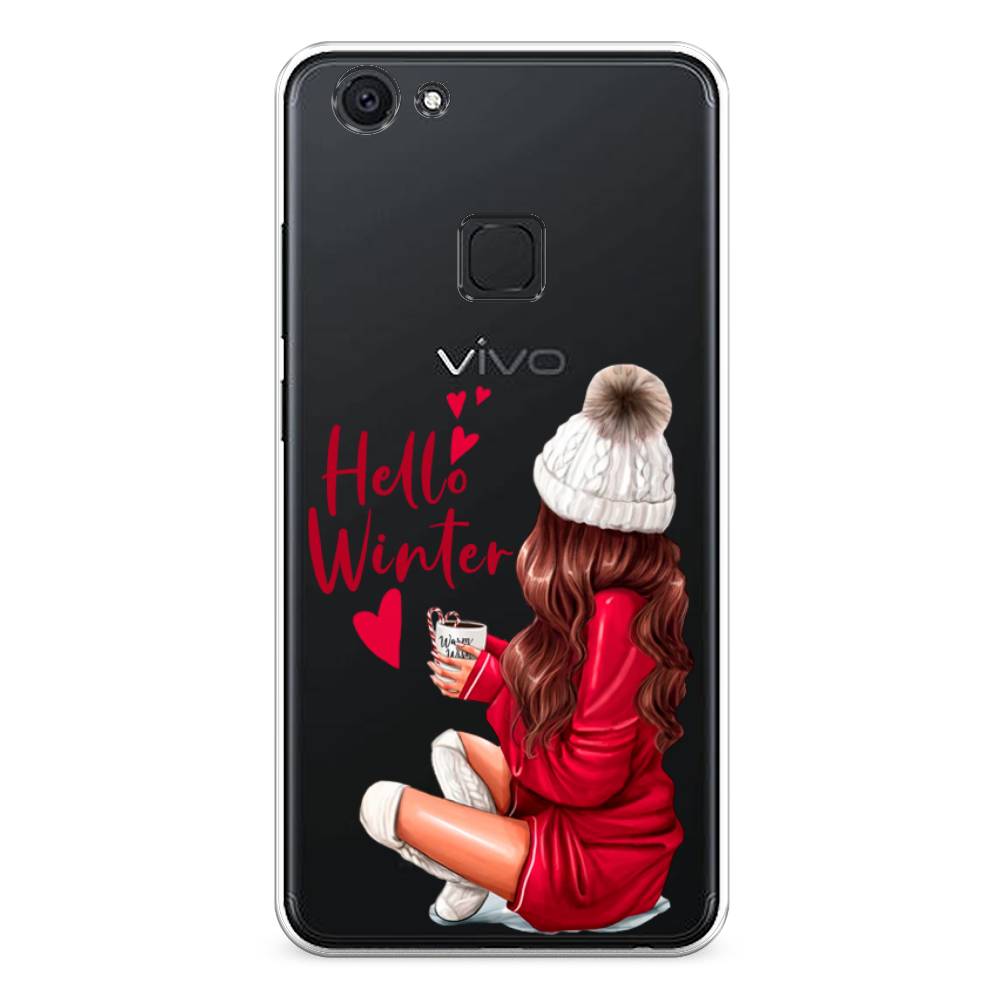 

Чехол для Vivo V7 "Hello winter", Красный;белый;коричневый, 260450-5