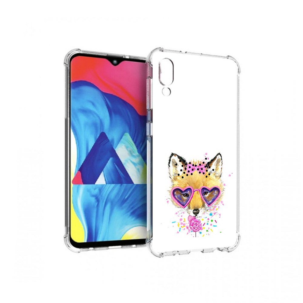 

Чехол MyPads Tocco для Samsung Galaxy M10 лисенок с бантиком (PT128878.532.441), Прозрачный, Tocco