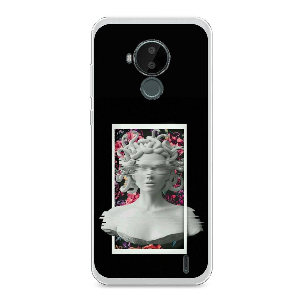 

Чехол на Nokia C30 "Web Punk Медуза Горгона", Черный;серый, 124850-6