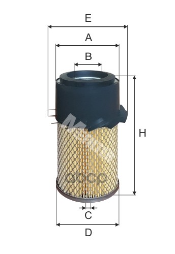 

A1008_фильтр Воздушный! H179 D83 D43 Eng. Yanmar M-Filter арт. A1008