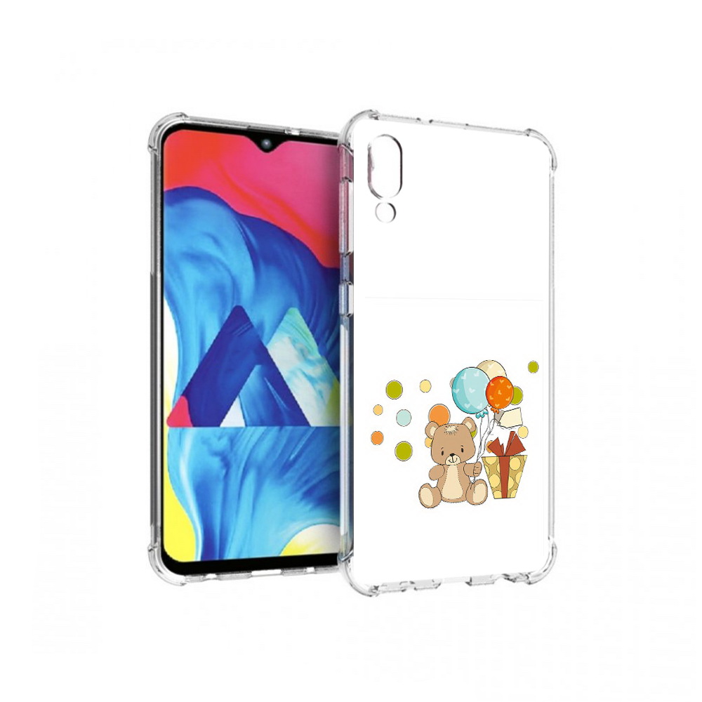 

Чехол MyPads Tocco для Samsung Galaxy M10 медвеженок с подарком (PT128878.532.470), Прозрачный, Tocco