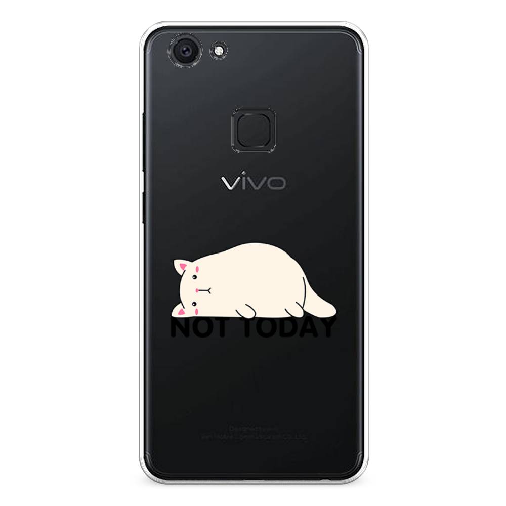 

Чехол для Vivo V7 "Cat not today", Белый;розовый;черный, 260450-1