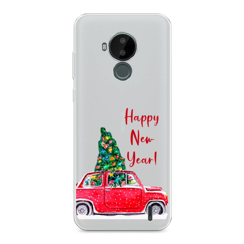 

Чехол на Nokia C30 "Happy New Year", Красный;зеленый, 124850-5