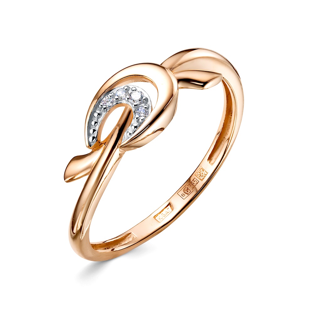 

Кольцо из золота р. , 585Gold 301012611, фианит, 301012611