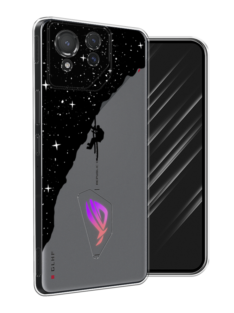 

Чехол Awog на Asus ROG Phone 8 "Скалолаз в космосе", Черный;белый;бежевый, 45150-1