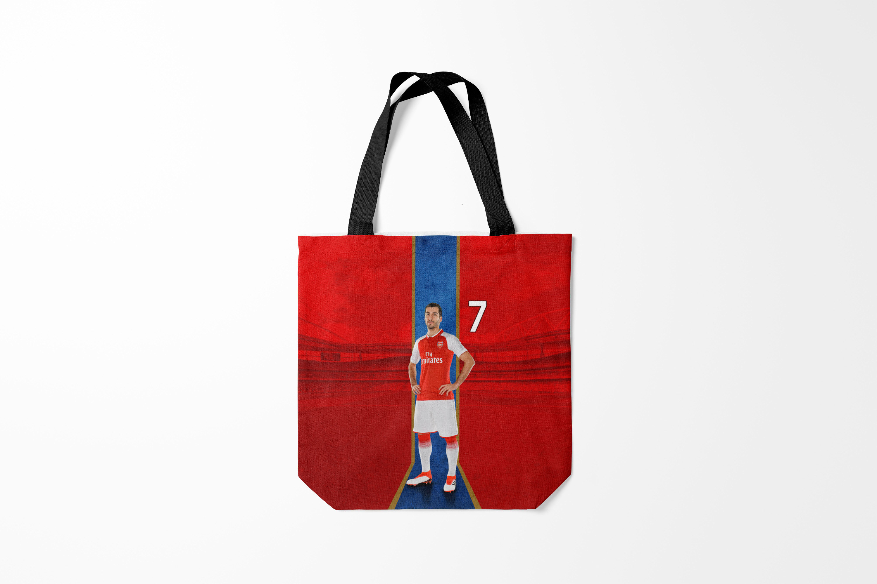 

Сумка шoппер унисекс Burnettie Генрих Мхитарян Арсенал, разноцветный, Генрих Мхитарян Арсенал