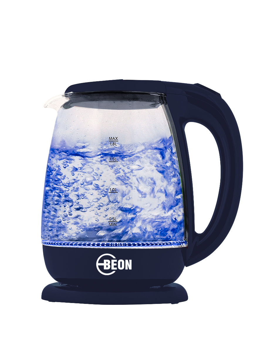 Чайник электрический Beon BN-3048 1.8 л синий подсветка контурная 3 м свет синий