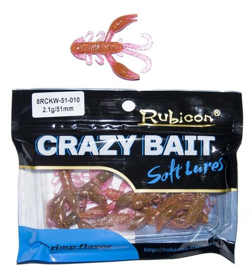 

Силиконовая приманка RUBICON Crazy Bait RCKW 2.1g, 51mm, цвет 010 (10 шт), Оранжевый, Crazy Bait RCKW