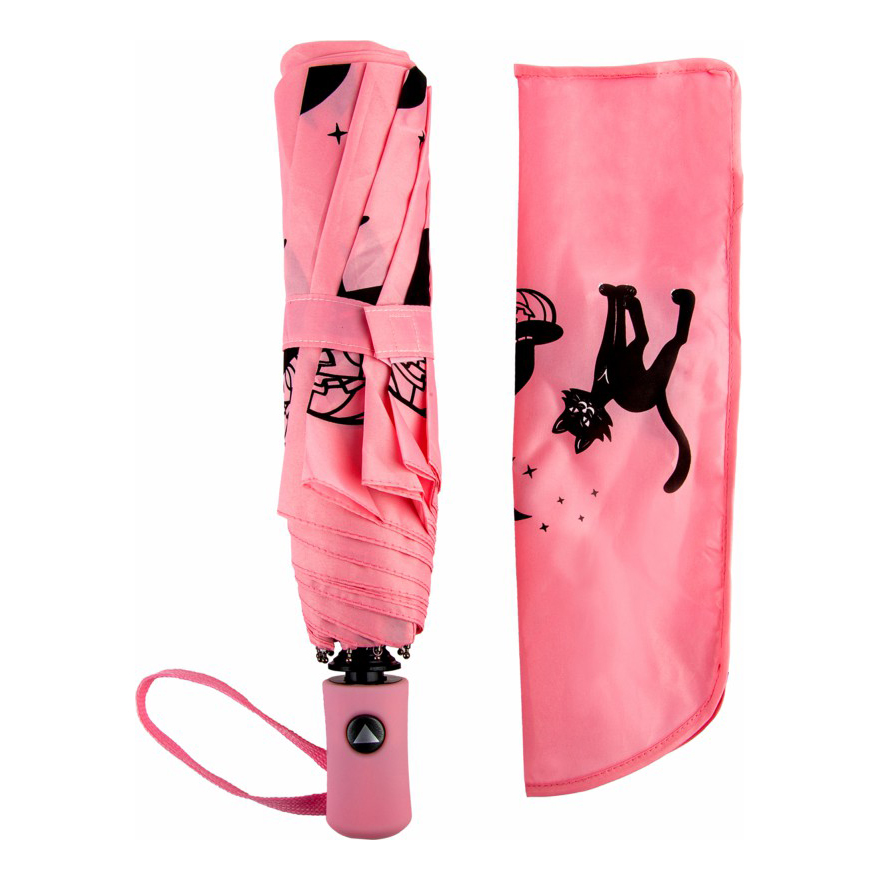Зонт женский складной полуавтоматический Raindrops 19270692, розовый