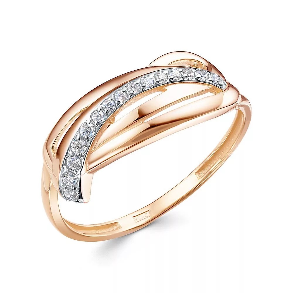 

Кольцо из золота р.  585Gold 301012620, фианит, 301012620